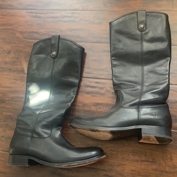 FRYE Melissa Button Tab Knee High Boot - Picture 4 of 6
